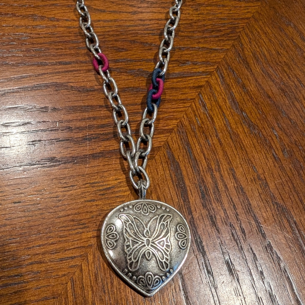Lucky brand butterfly necklace